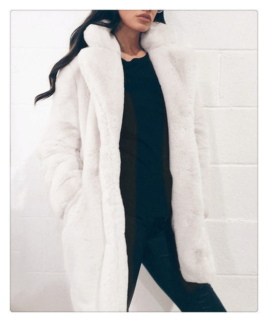 Long Faux Fur Coat – Plush Luxe Edition