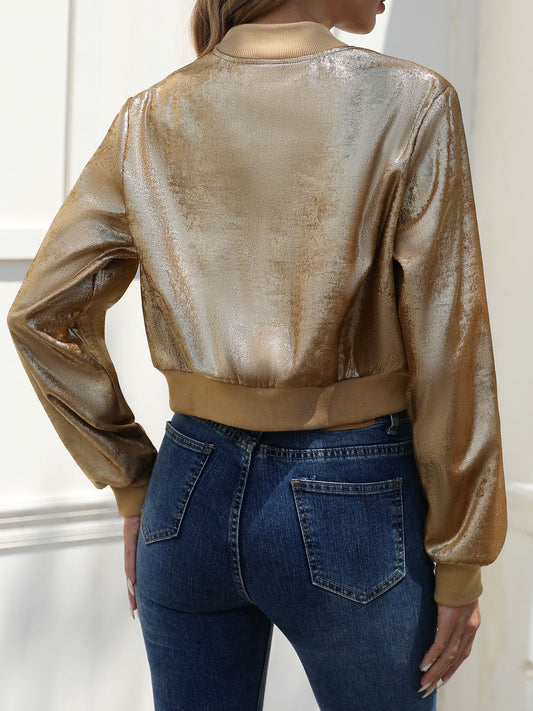 Gold Foil Casual Jacket