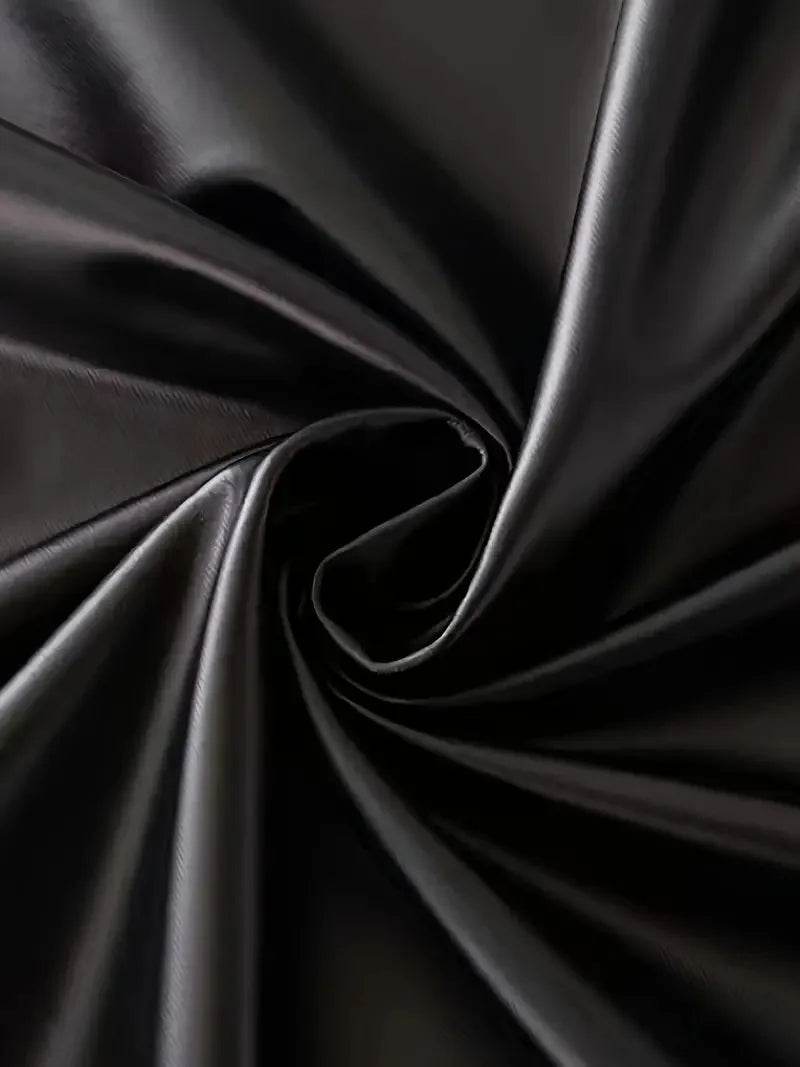 Faux Leather Hoody - Your Shiny Clothes