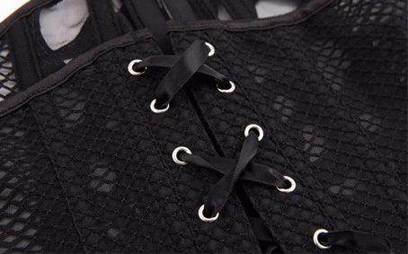 Lace and Mesh Corset for Women - Your Shiny Clothes