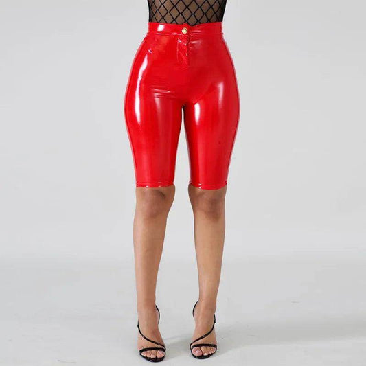 Patent Leather Bicycle Shorts in Various Colours - Your Shiny Clothes
