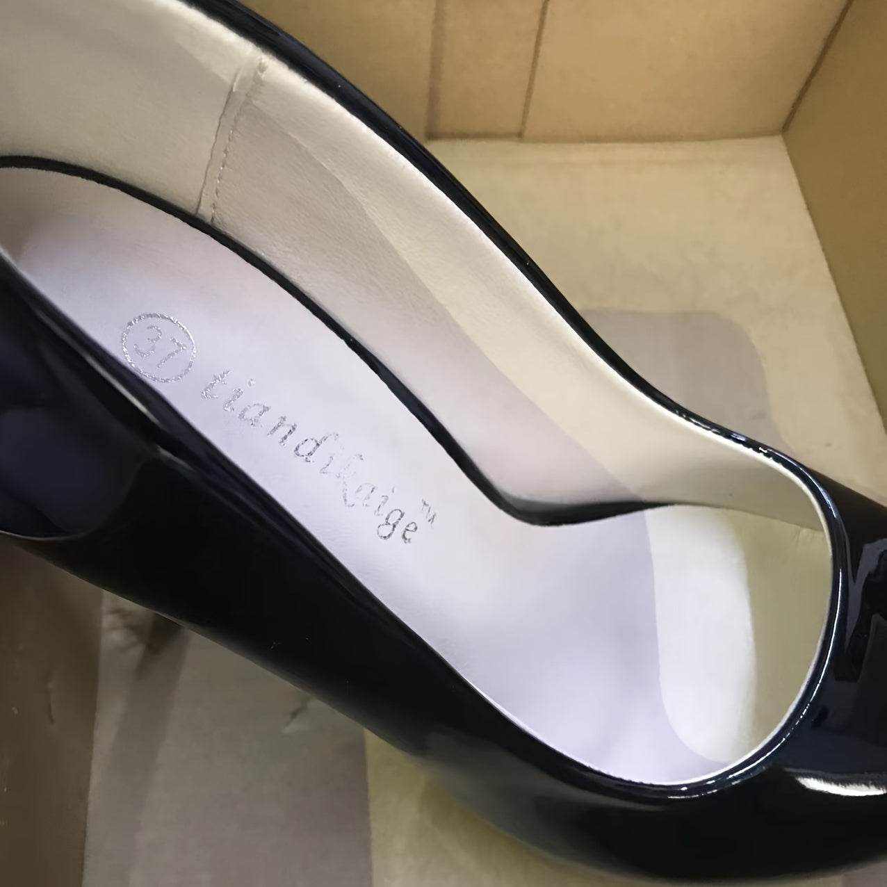 Patent Leather Solid Color Platform Shoes - Your Shiny Clothes