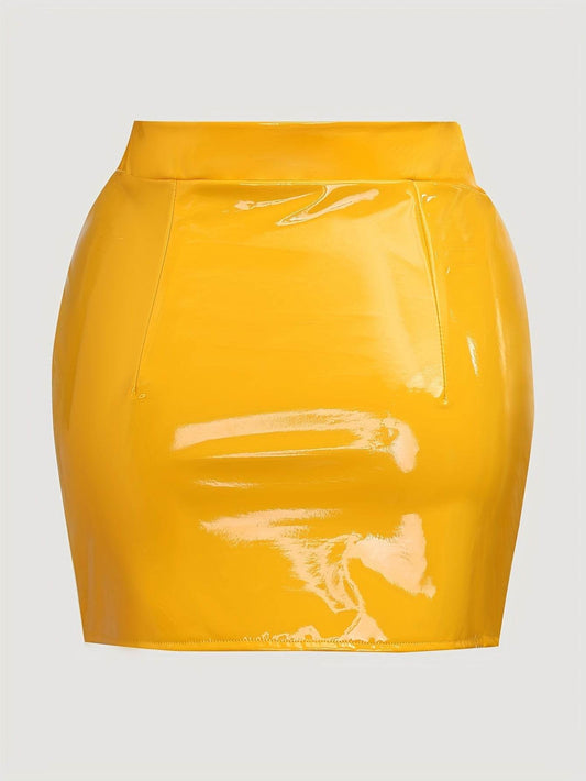 Your Shiny Clothes Candy Color Mini Skirt - Yellow - Your Shiny Clothes