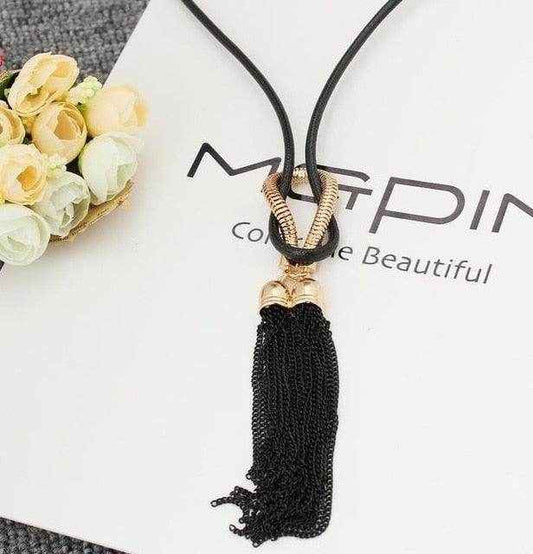 Pendant Tassel Necklace