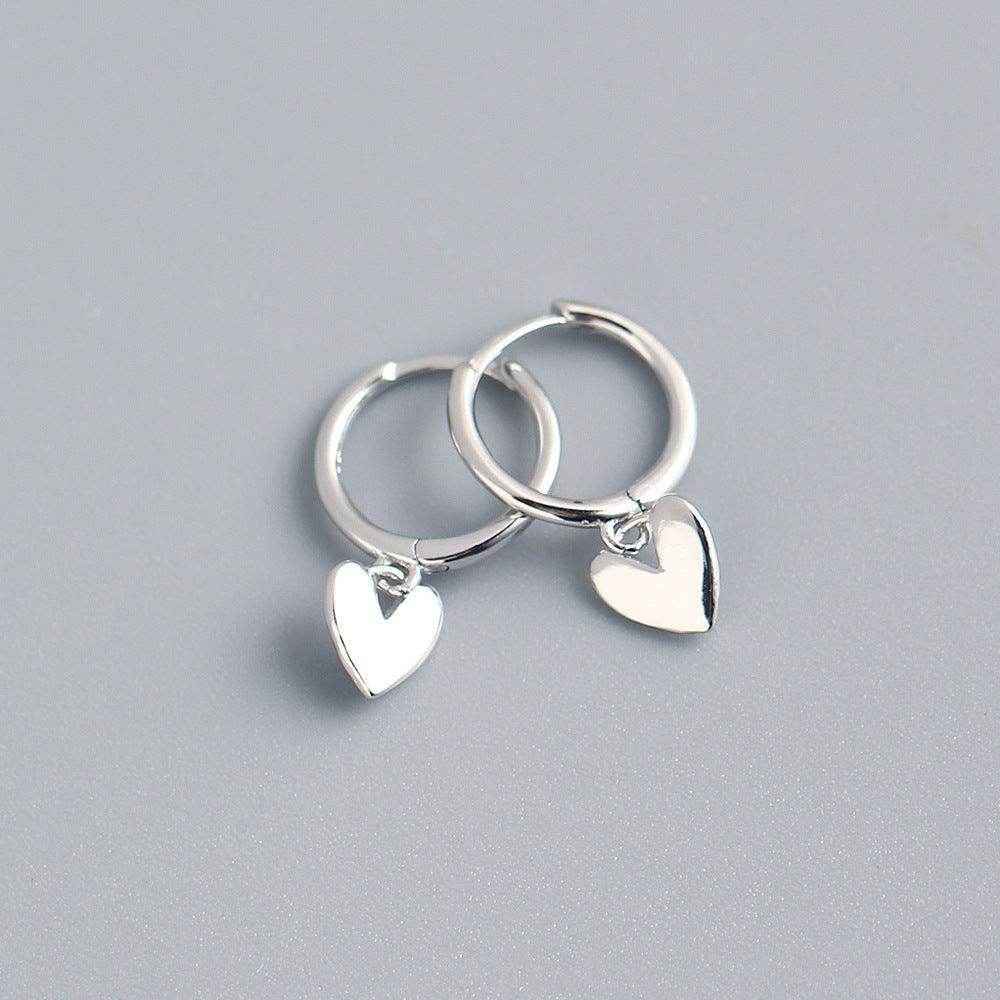Electroplated Heart Shaped Earrings