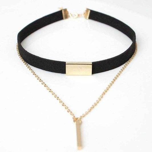 Stylish Black Velvet Choker Necklace