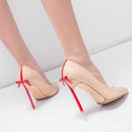 YSC Elegant Black Pumps with Bow - Free Shipping