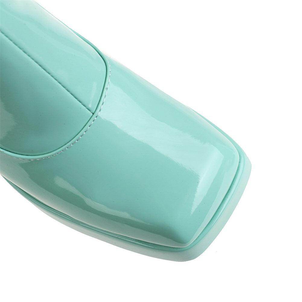 Platform Candy Color Knee High Boots - Your Shiny Clothes