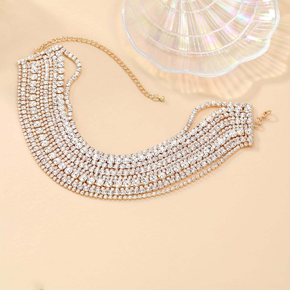 Luxury Multi-Layer Rhinestone Necklace Choker