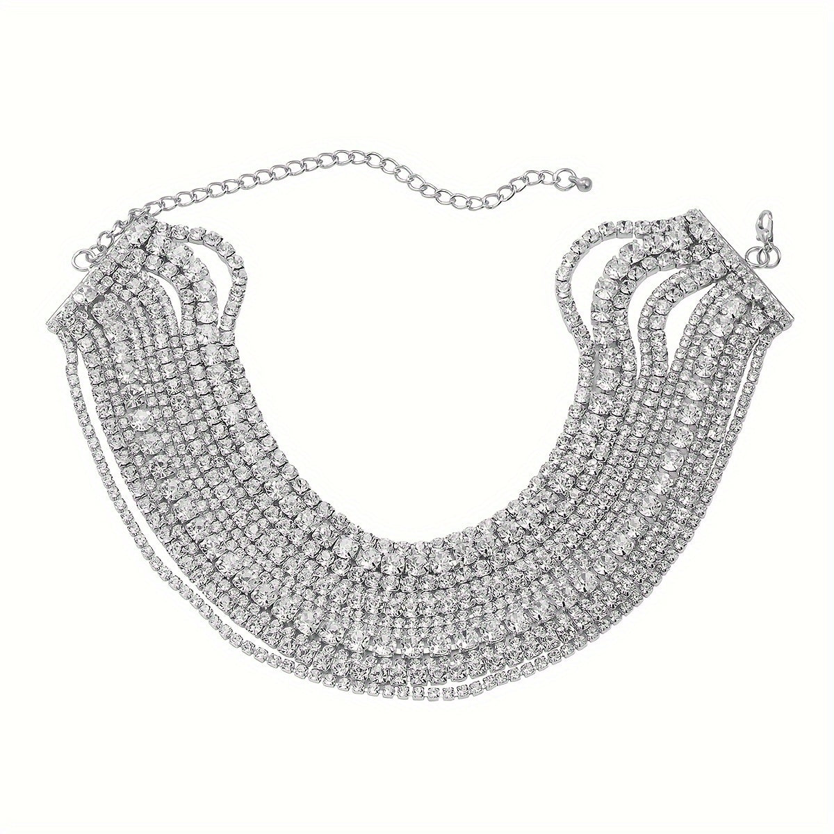 Luxury Multi-Layer Rhinestone Necklace Choker