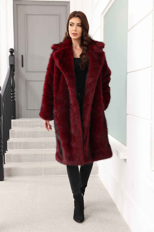 Long Women Clothing Faux Fur Coat Thickened Young Fur Coat Fashionable Jacket