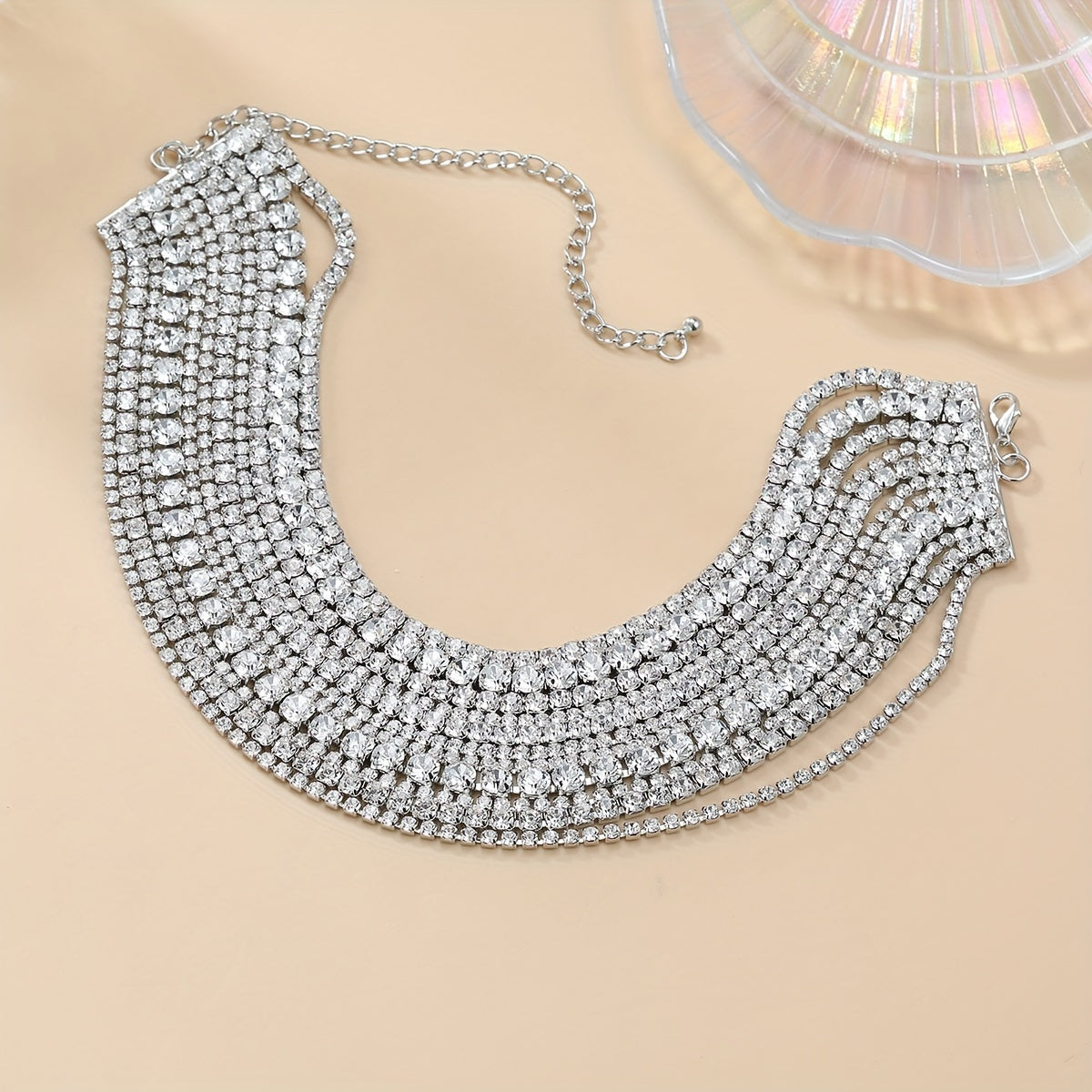 Luxury Multi-Layer Rhinestone Necklace Choker