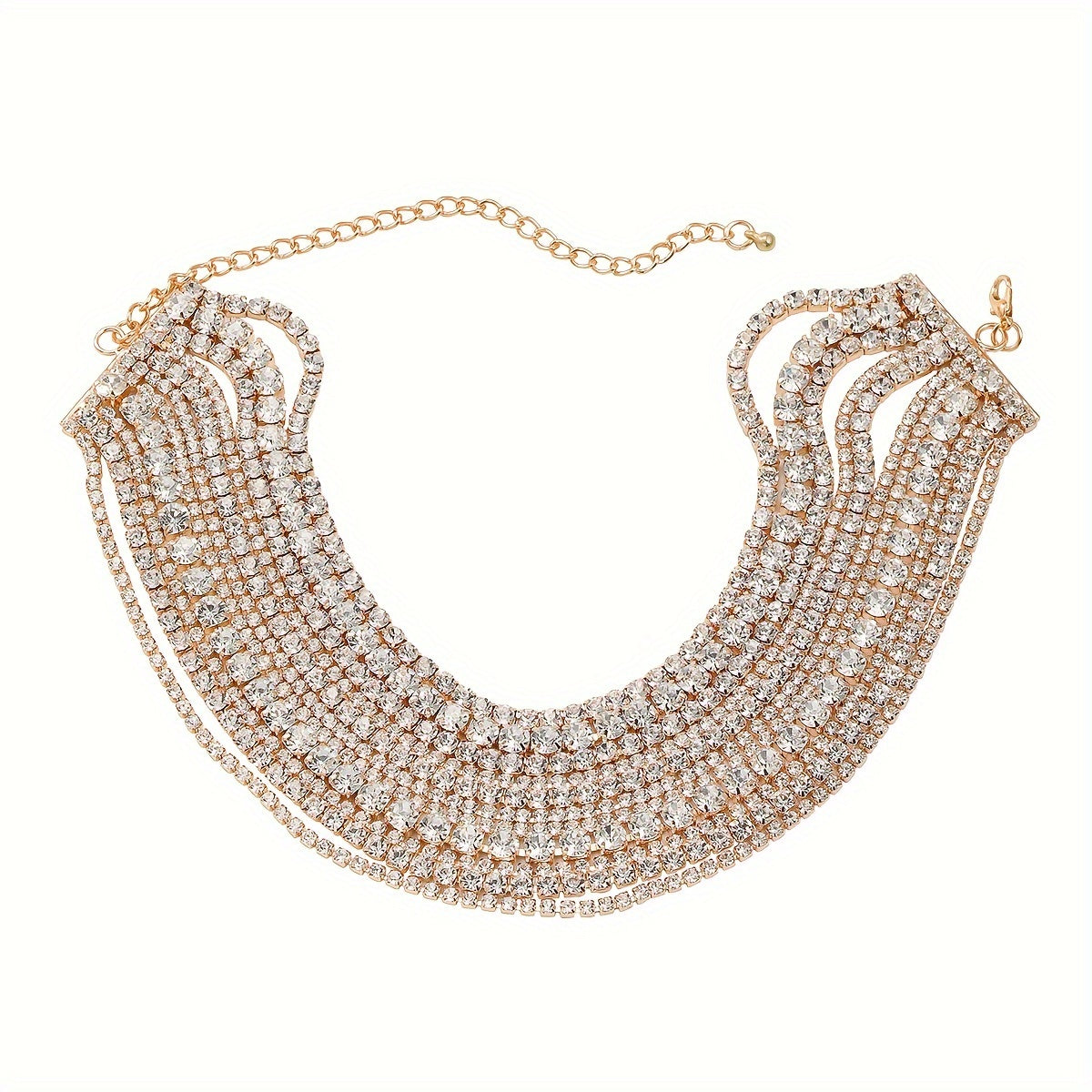 Luxury Multi-Layer Rhinestone Necklace Choker