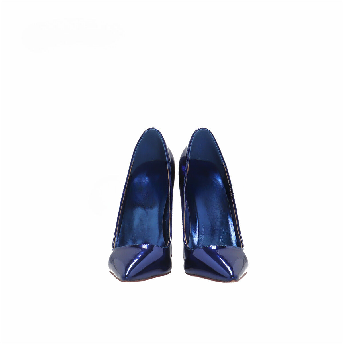 Blue Patent Leather Pointed Toe Stiletto Heels - Your Shiny Clothes