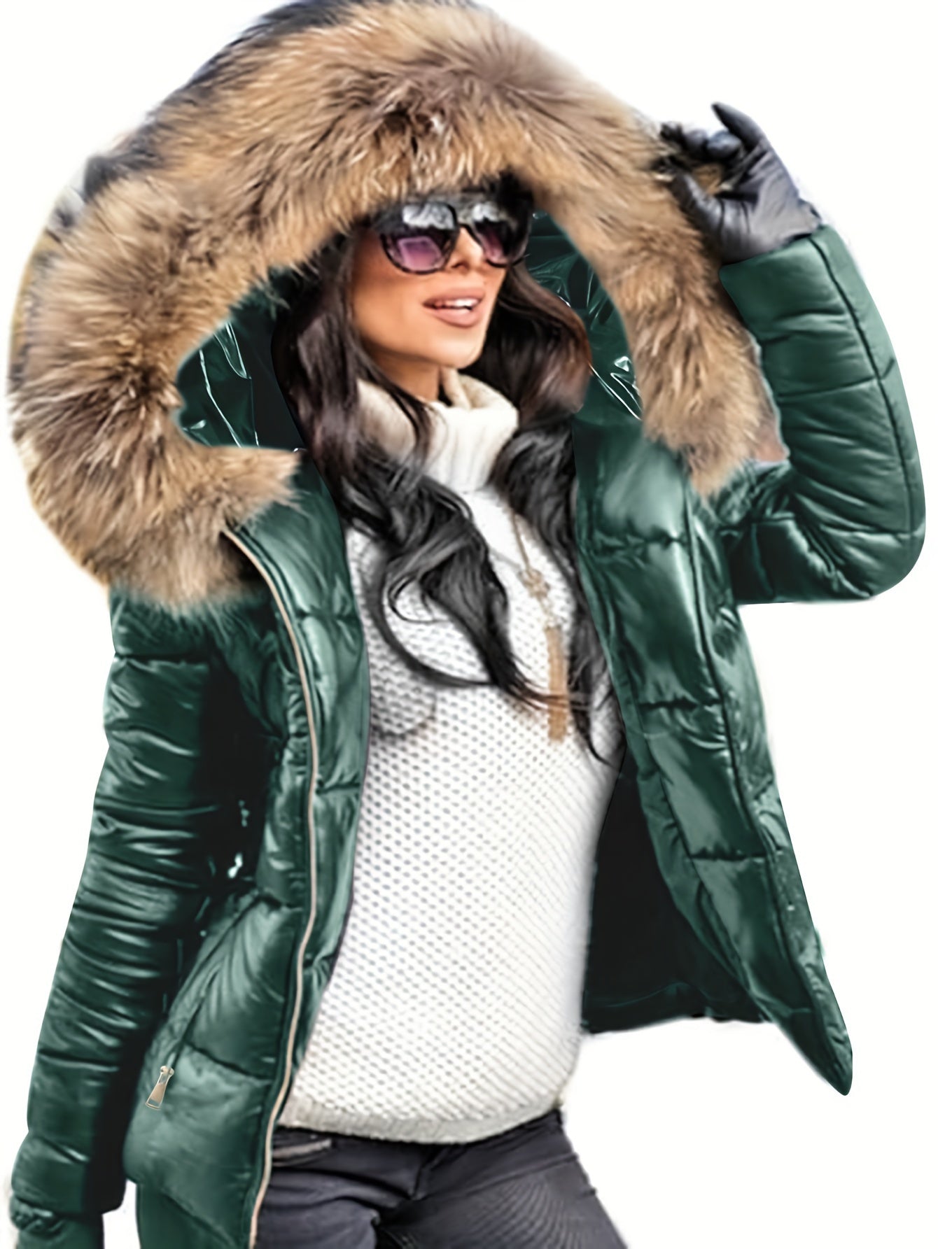 Winter Warm Hooded Puffer Coat