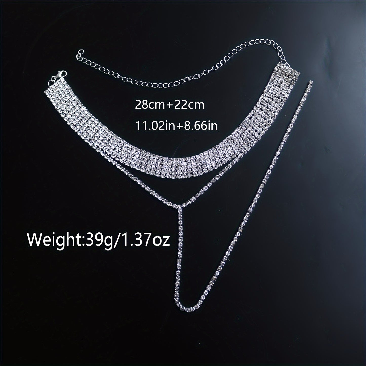 Elegant Chic Sparkling Clavicle Chain Multi-Layer Necklace