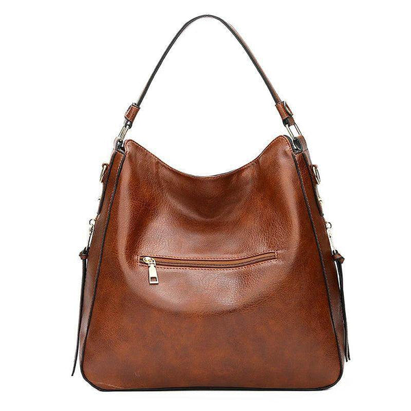 Faux Leather Shoulder Bag - Your Shiny Clothes