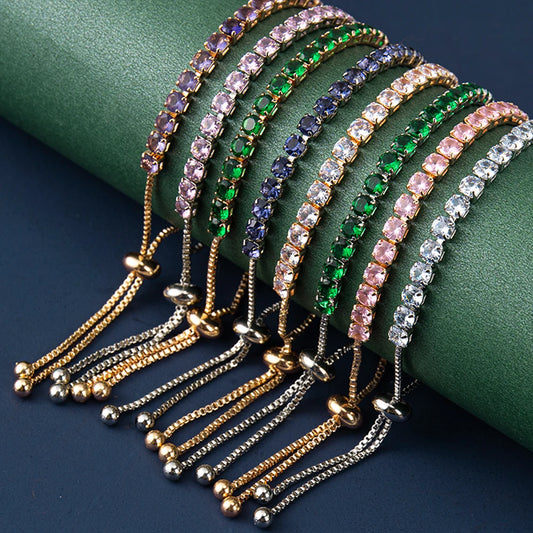 4mm Cubic Zirconia Tennis Bracelets