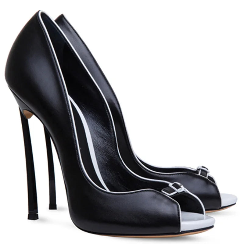 Peep Toe High Heeled Pumps - Your Shiny Clothes