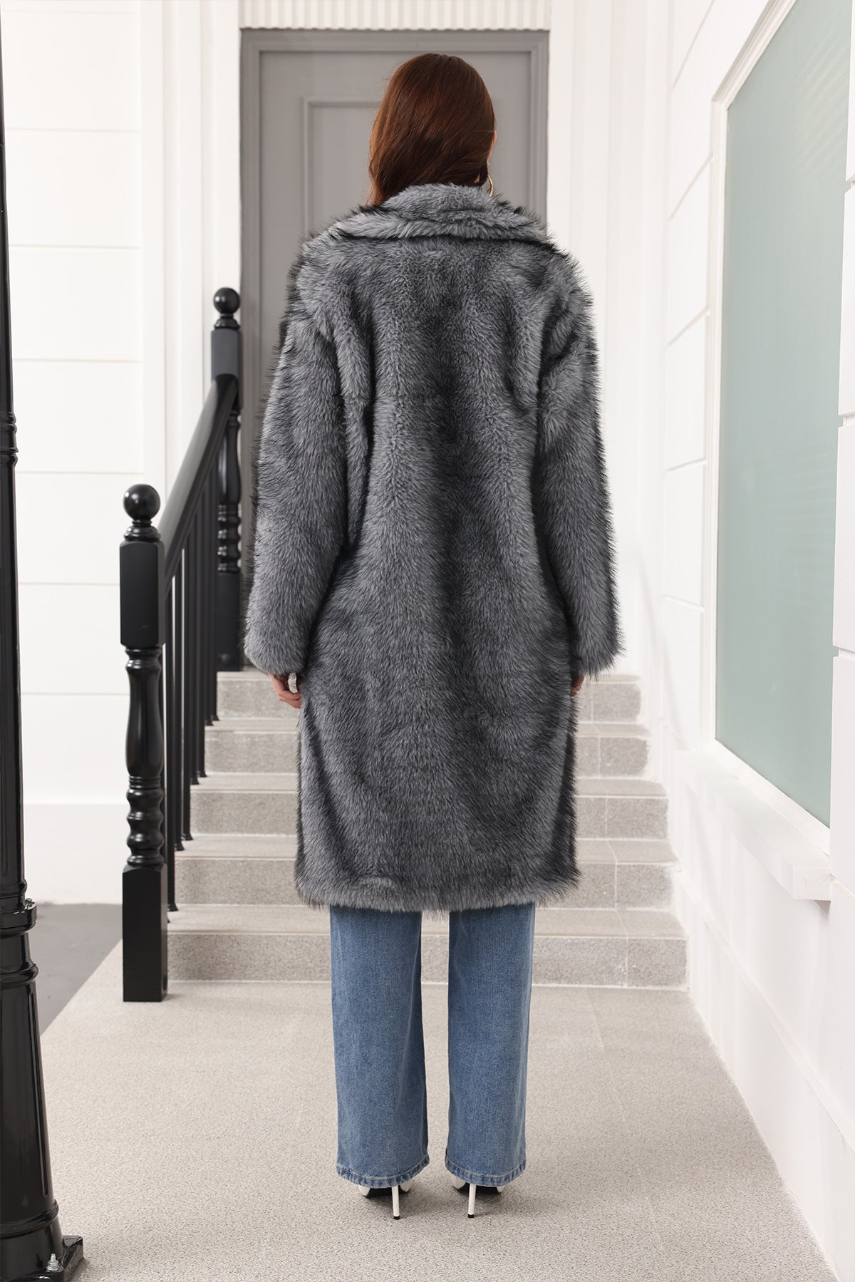 Long Faux Fur Winter Coat