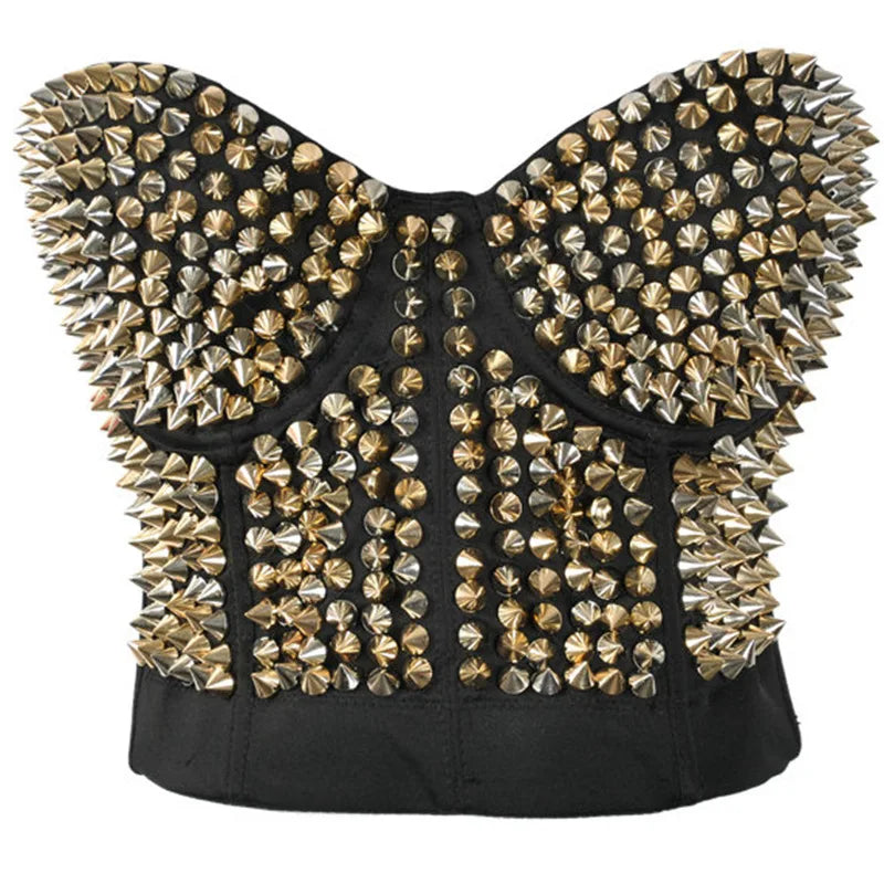 Gold Rivets Brassiere