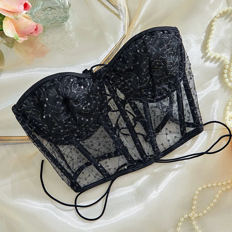 Mesh Corset Bustier