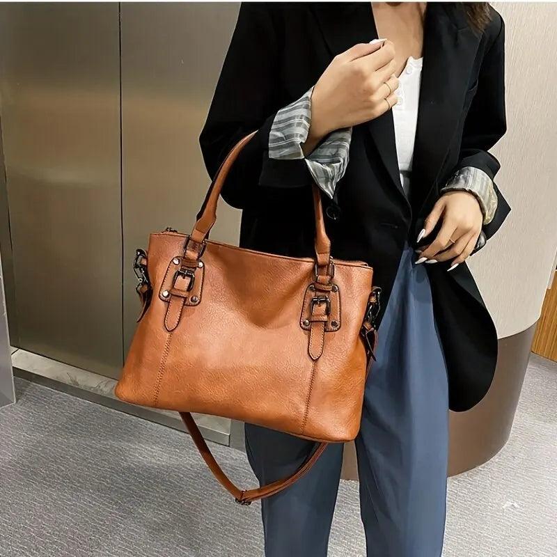 Soft Pu Leather Handbag - Your Shiny Clothes