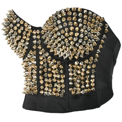Gold Rivets Brassiere - Your Shiny Clothes