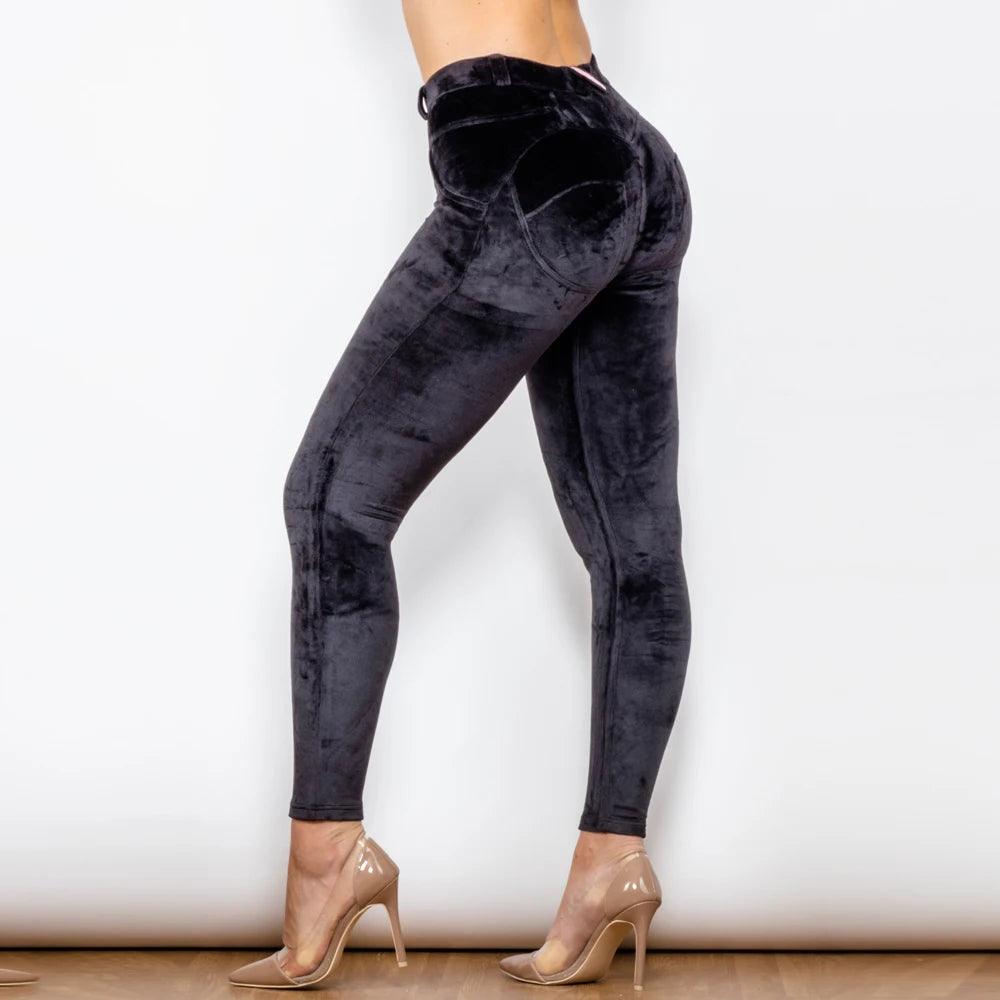 Shascullfites Melody Black Velvet Pants - Your Shiny Clothes