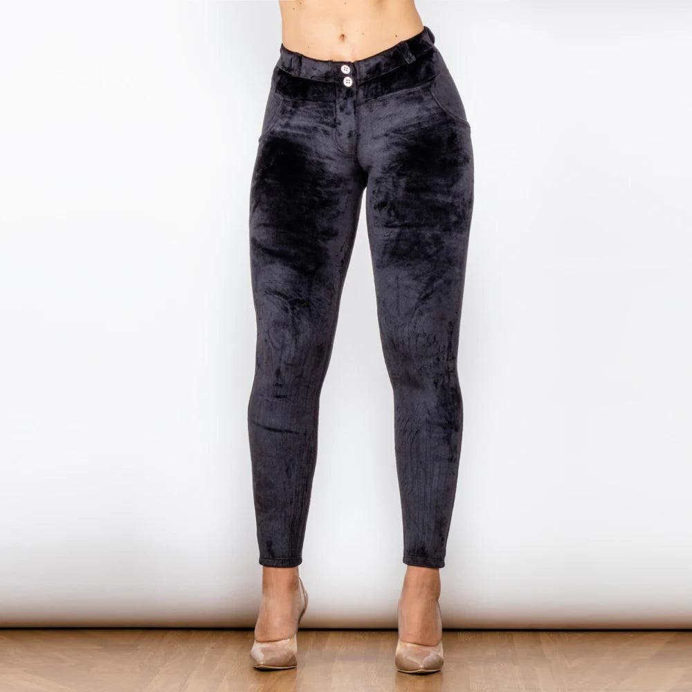 Shascullfites Melody Black Velvet Pants - Your Shiny Clothes