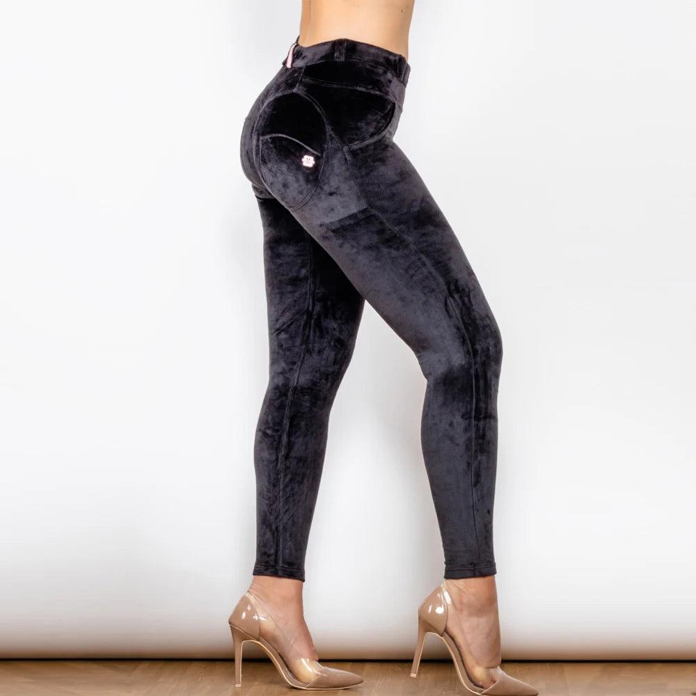 Shascullfites Melody Black Velvet Pants - Your Shiny Clothes