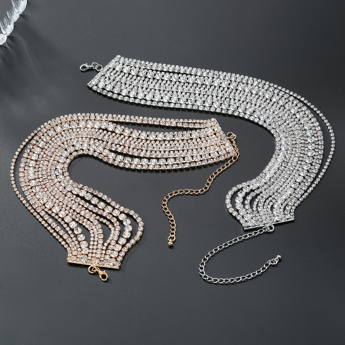 Luxury Multi-Layer Rhinestone Necklace Choker