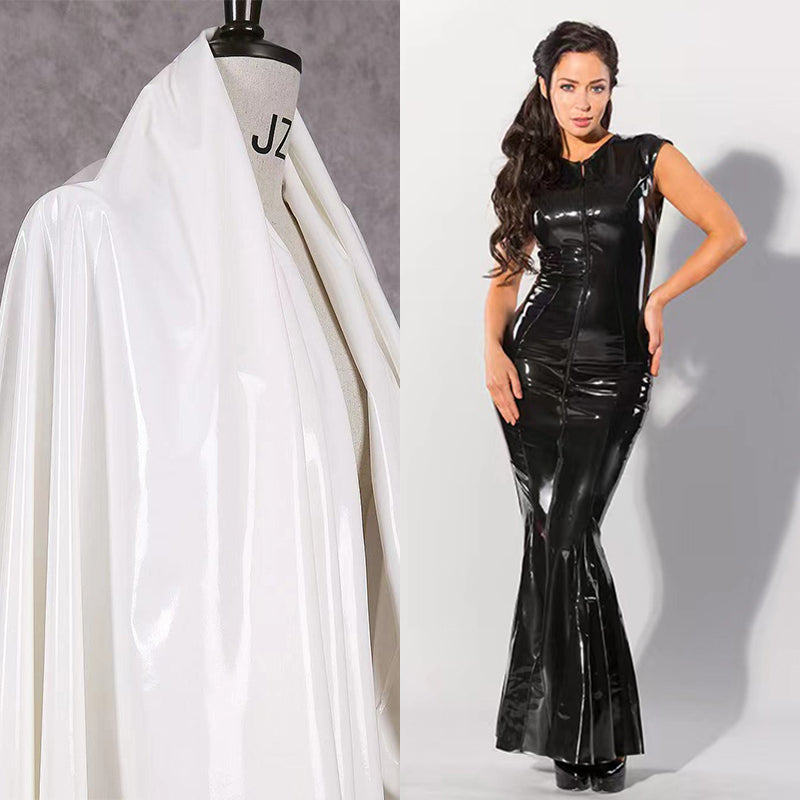 Sleeveless Patent Leather Mermaid Dress - Your Shiny Clothes