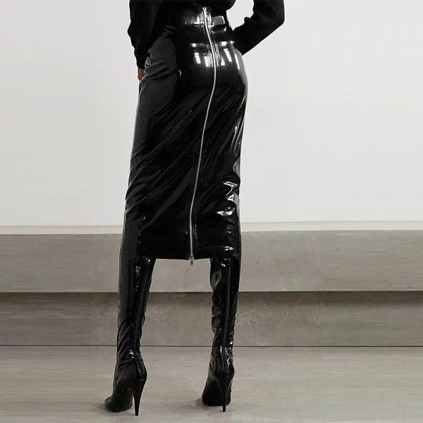 Your Shiny Clothes High Waist Knee Length Skirt - Your Shiny Clothes