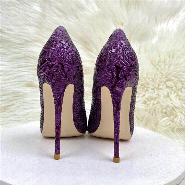 Your Shiny Clothes Purple 12 cm Stiletto High Heels - Your Shiny Clothes