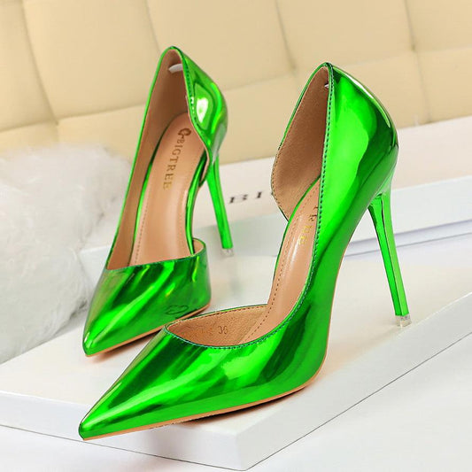 BIGTREE Metallic High Heel Shoes - Your Shiny Clothes