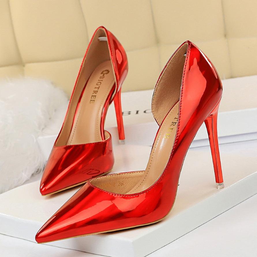 BIGTREE Metallic High Heel Shoes - Your Shiny Clothes