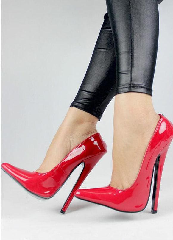 Patent Leather 18 cm High Heel Stilettos - Your Shiny Clothes