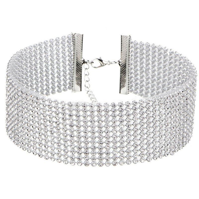 Dazzling Rhinestone Choker - Your Shiny Clothes