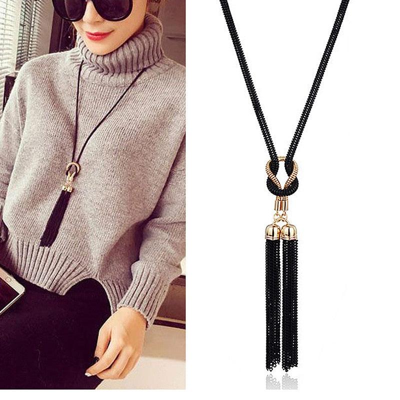 Pendant Tassel Necklace - Your Shiny Clothes