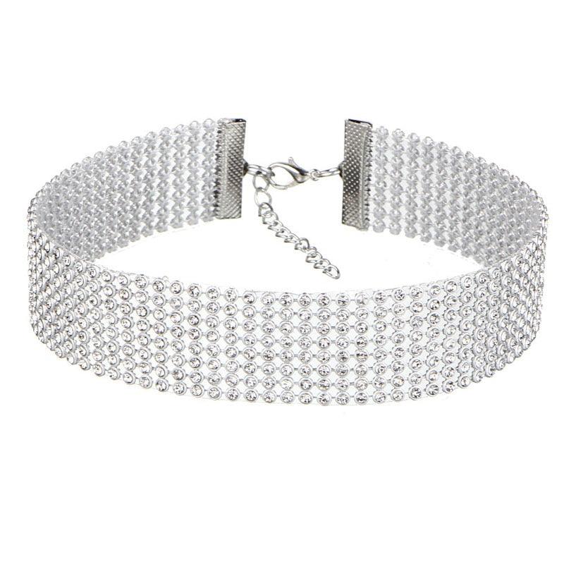 Dazzling Rhinestone Choker - Your Shiny Clothes