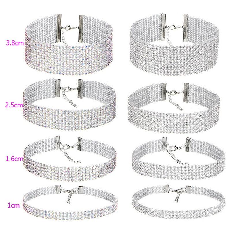 Dazzling Rhinestone Choker - Your Shiny Clothes