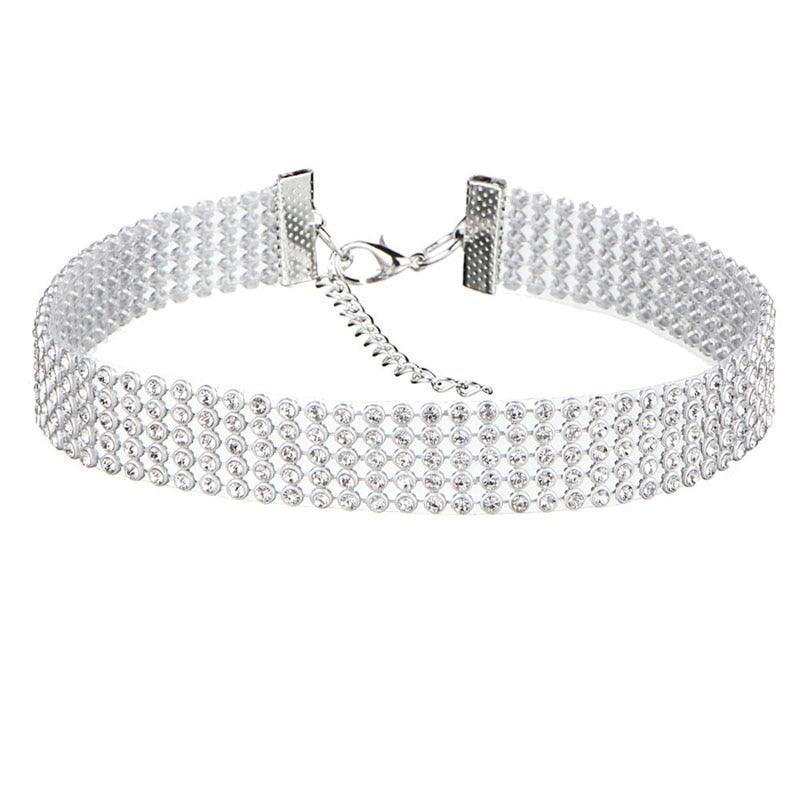 Dazzling Rhinestone Choker - Your Shiny Clothes