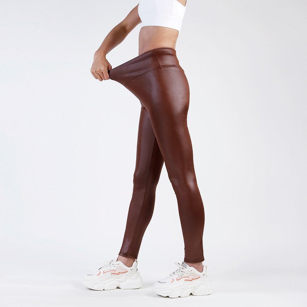 Faux Leather Leggings - Your Shiny Clothes