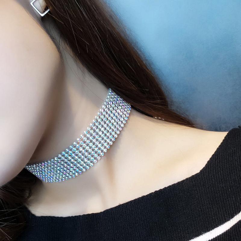 Dazzling Rhinestone Choker - Your Shiny Clothes