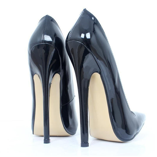 Patent Leather 18 cm High Heel Stilettos - Your Shiny Clothes