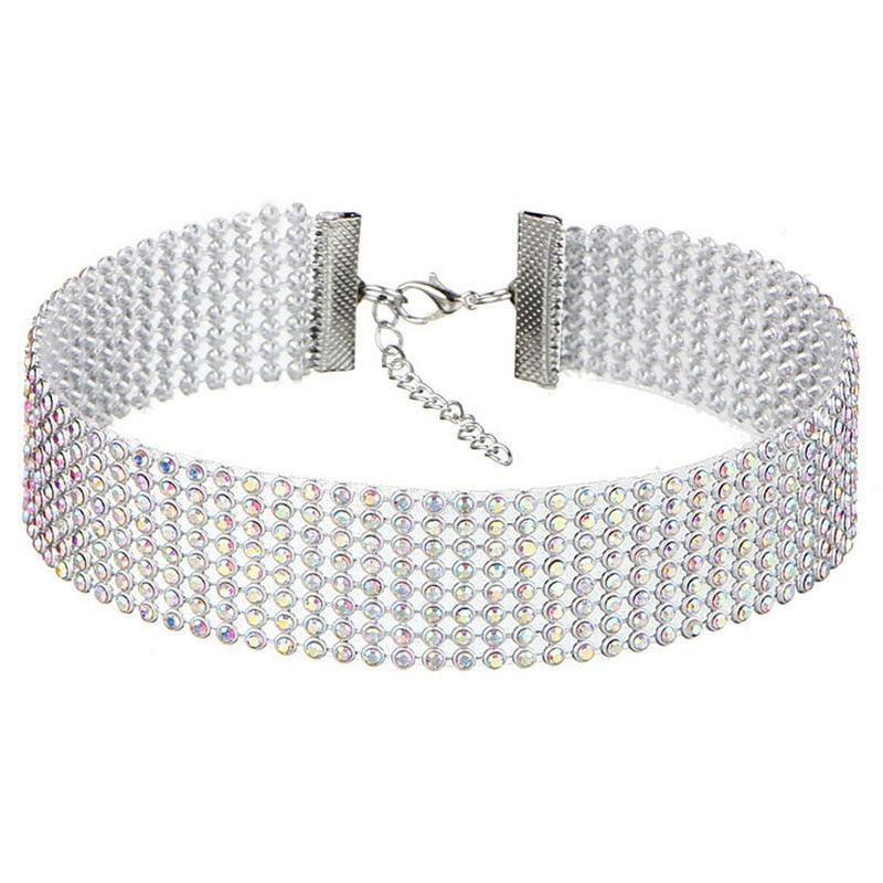 Dazzling Rhinestone Choker - Your Shiny Clothes