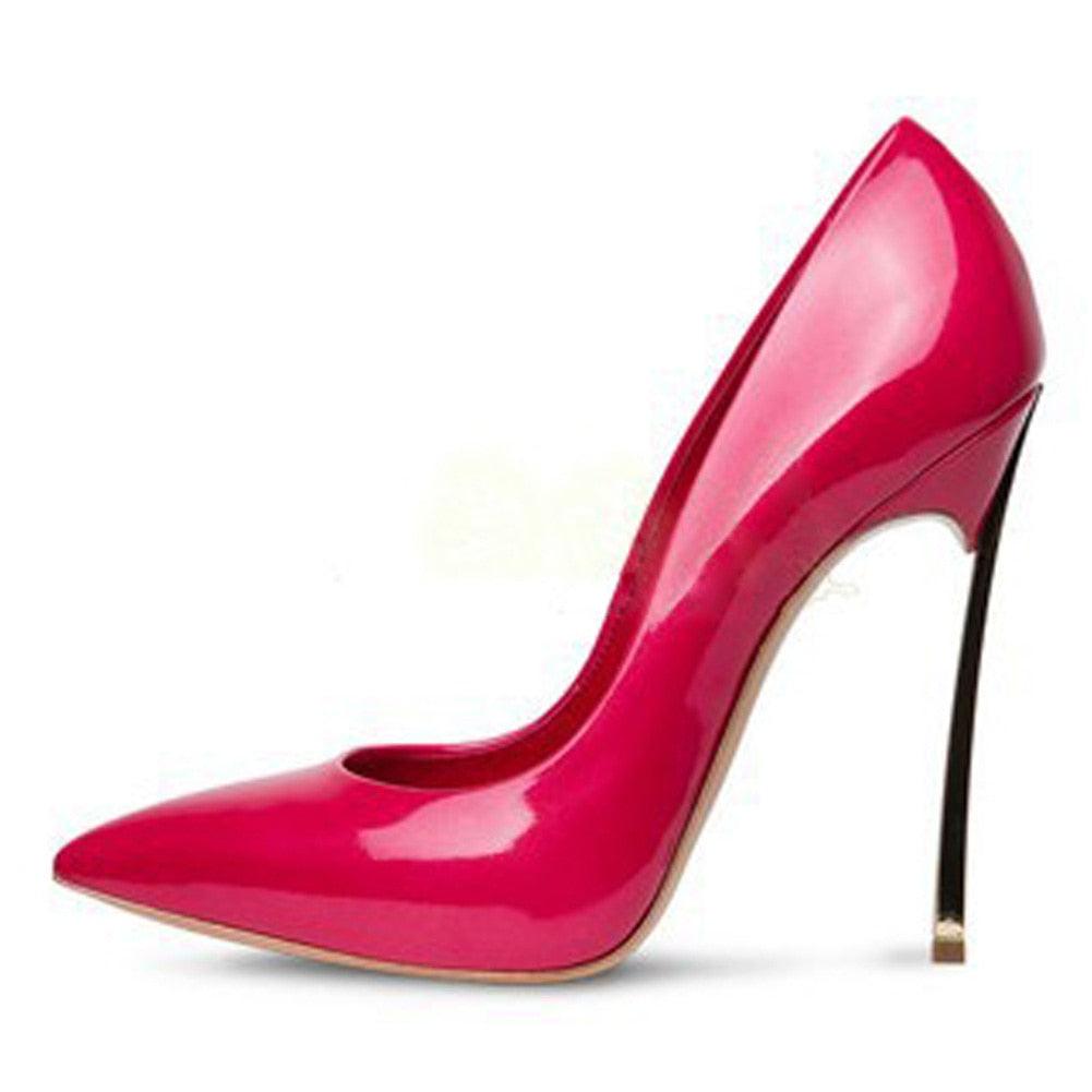 Contrast Coloured 12 cm High Heel Pumps - Your Shiny Clothes