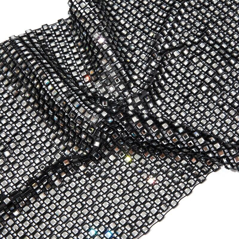 Rhinestone Studded Halter Top - Your Shiny Clothes