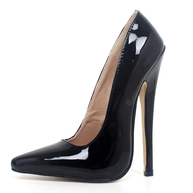 Patent Leather 18 cm High Heel Stilettos - Your Shiny Clothes